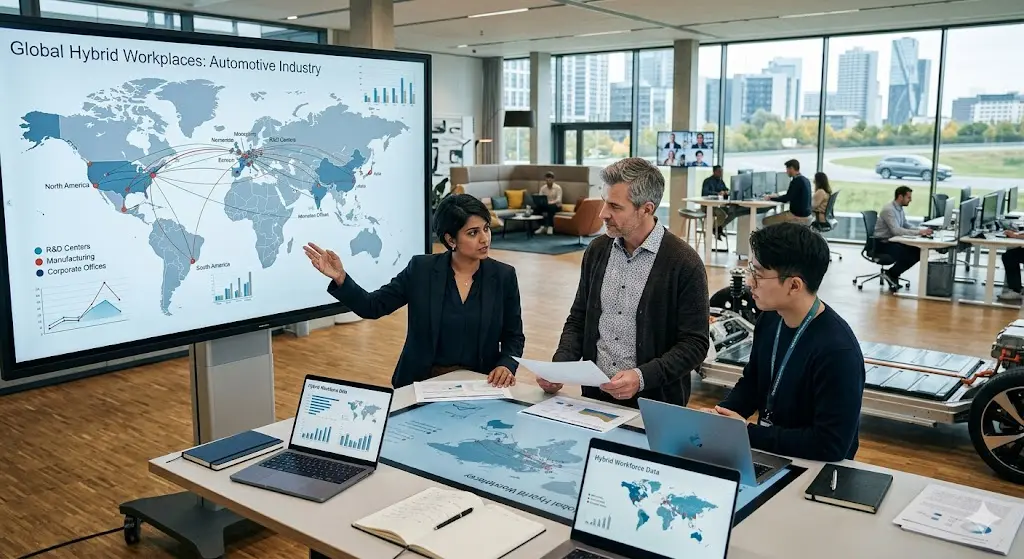 Global Research on Hybrid Workplaces in the Automotive Industry