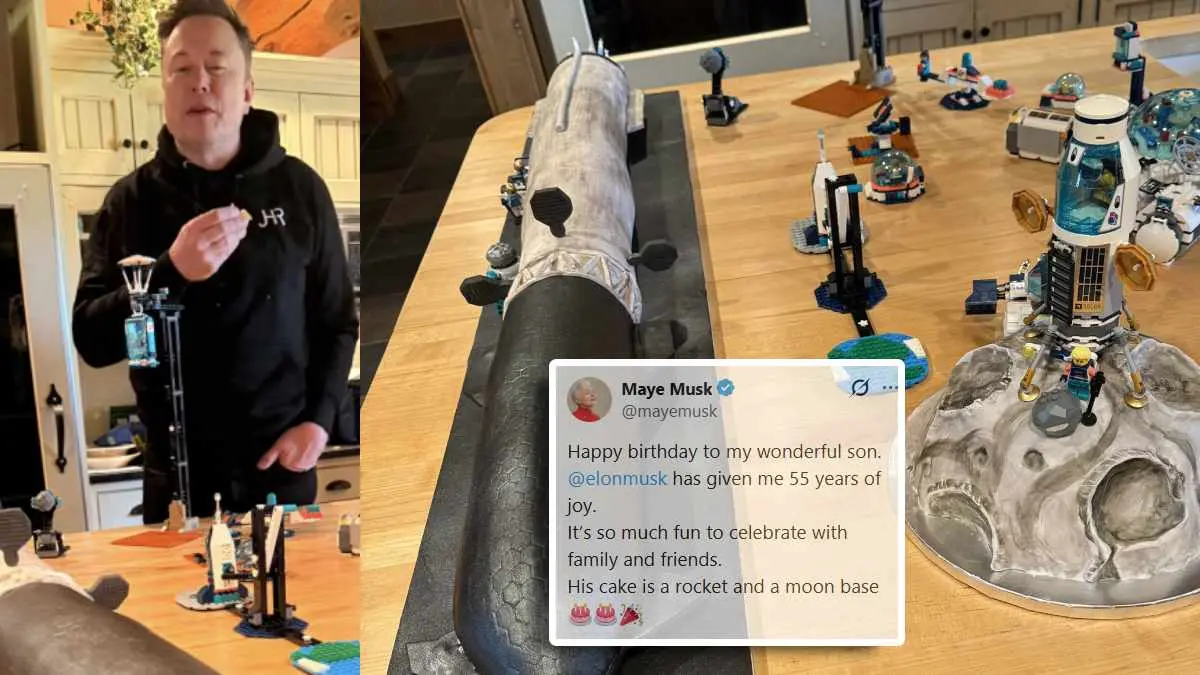 Elon Musk's 55th Birthday Cake Is A Giant Rocket & Moon Base: ‘Wished For All Mankind’