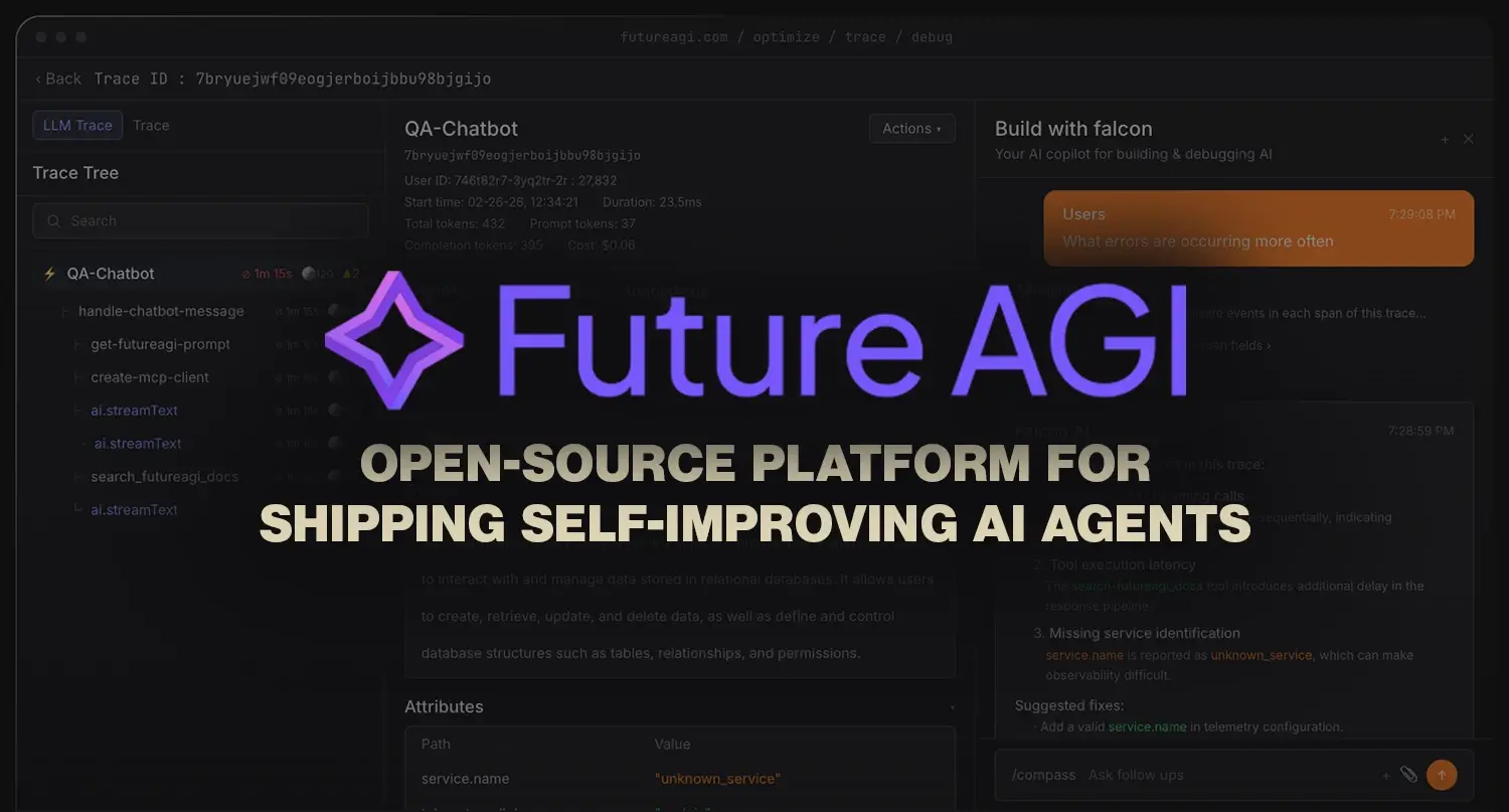 Future AGI: Open-source platform for shipping self-improving AI agents